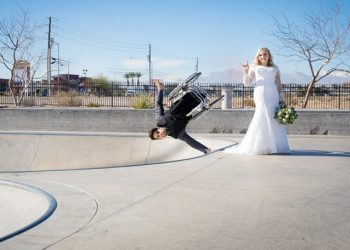 Aaron Fotheringham đám cưới cùng vợ