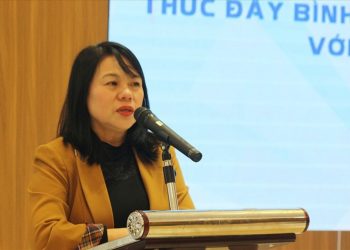 Bà Đinh Thị Thụy - Phó Chánh văn phòng Ủy ban Quốc gia về người khuyết tật Việt Nam. Ảnh: Phạm Đông