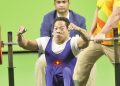 Đô cử Lê Văn Công phấn khích khi đoạt HCV tại Paralympic 2016.