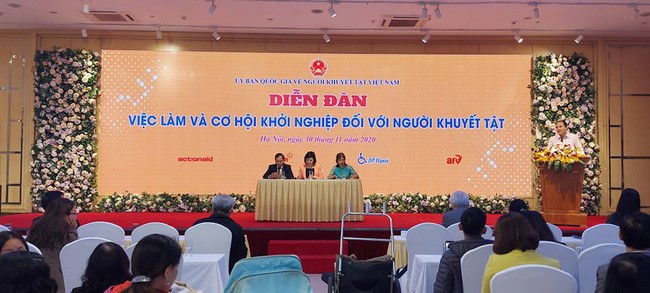 "Diễn đàn việc làm và cơ hội khởi nghiệp cho người khuyết tật"