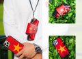 Người khuyết tật làm thủ công sản phẩm cờ đỏ sao vàng