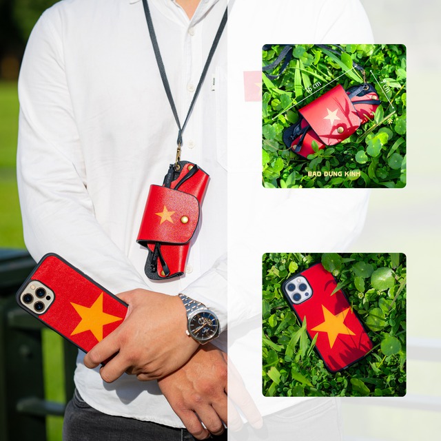 Người khuyết tật làm thủ công sản phẩm cờ đỏ sao vàng